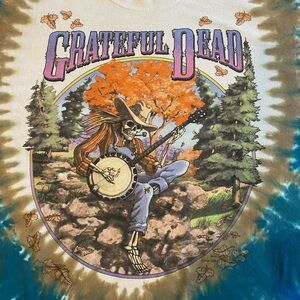 Vintage Grateful Dead Liquid Blue XL GDP screen print T